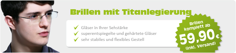 neue Brillen mit Titanlegierung