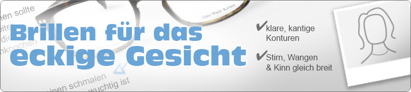 Eckiges Gesicht Damen