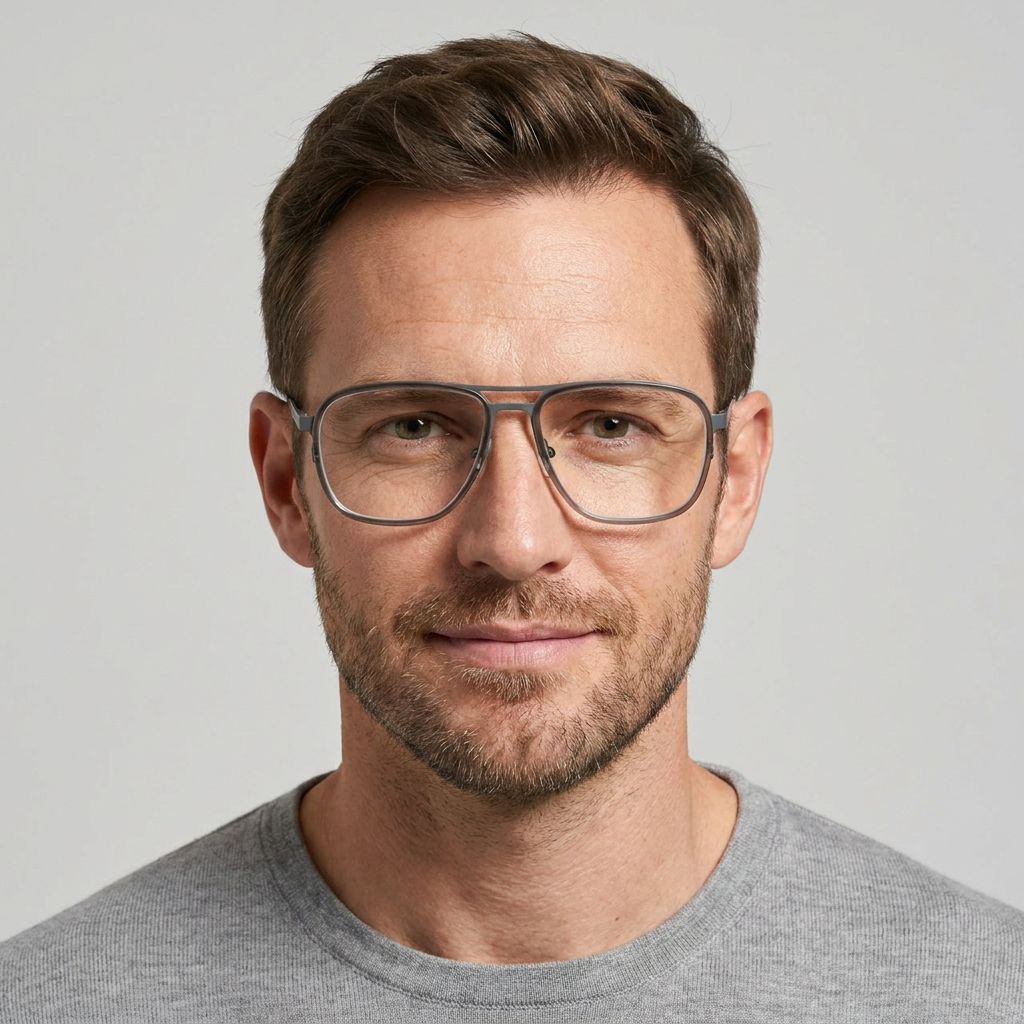 Model wearing glasses