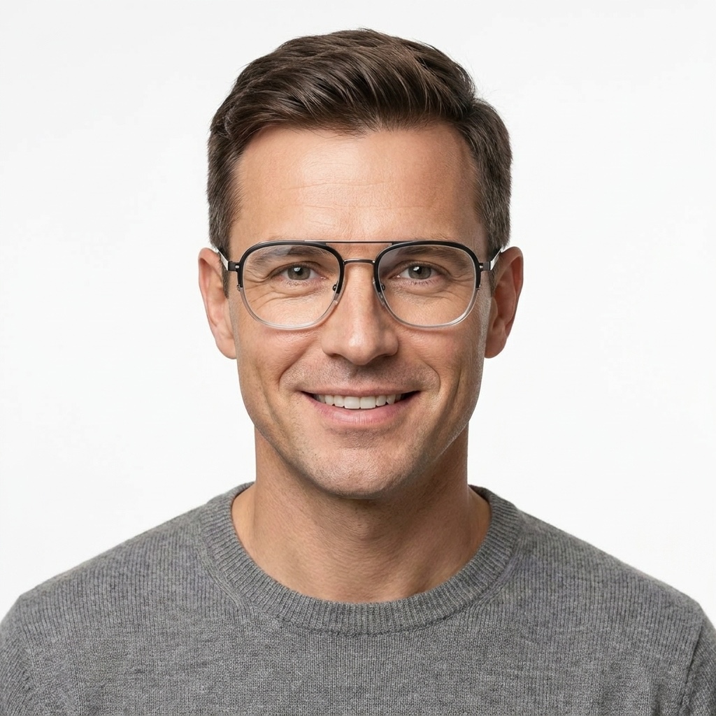 Model wearing glasses