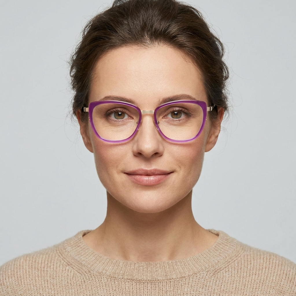 Model wearing glasses