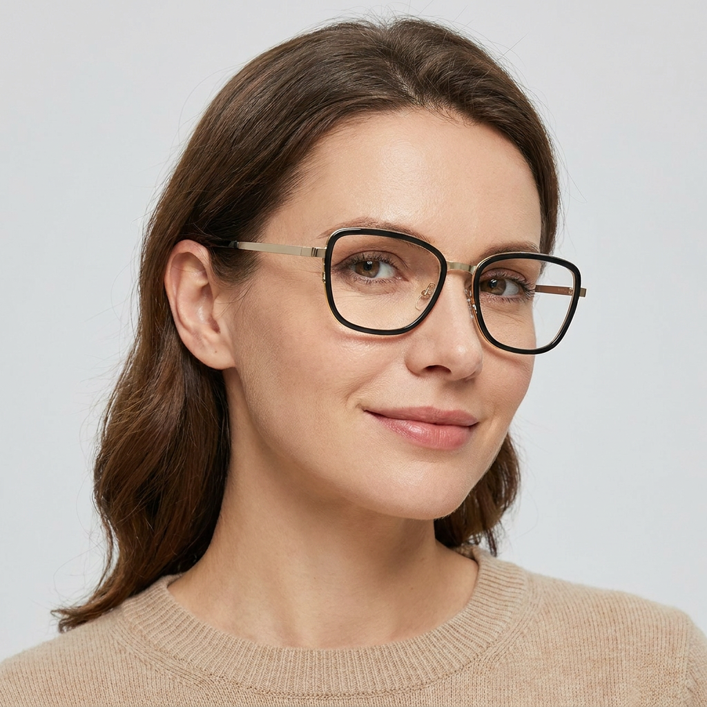 Model wearing glasses