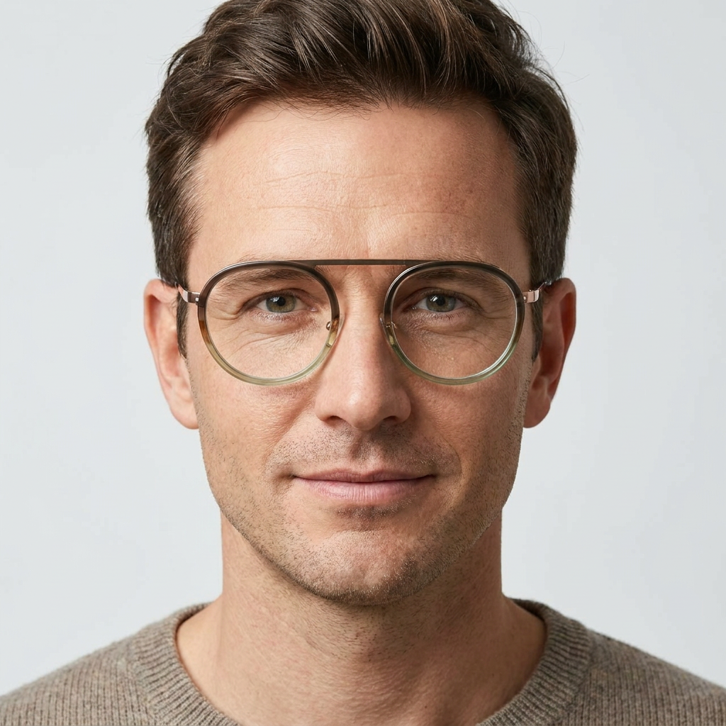Model wearing glasses