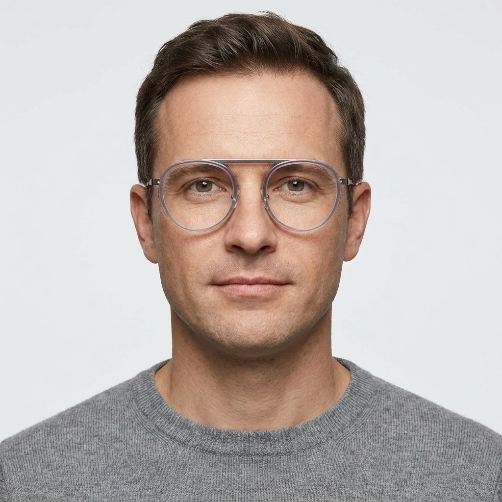 Model wearing glasses