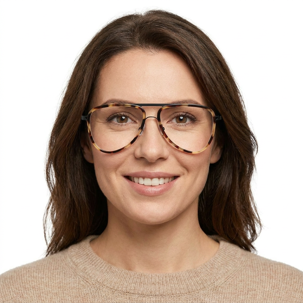 Model wearing glasses