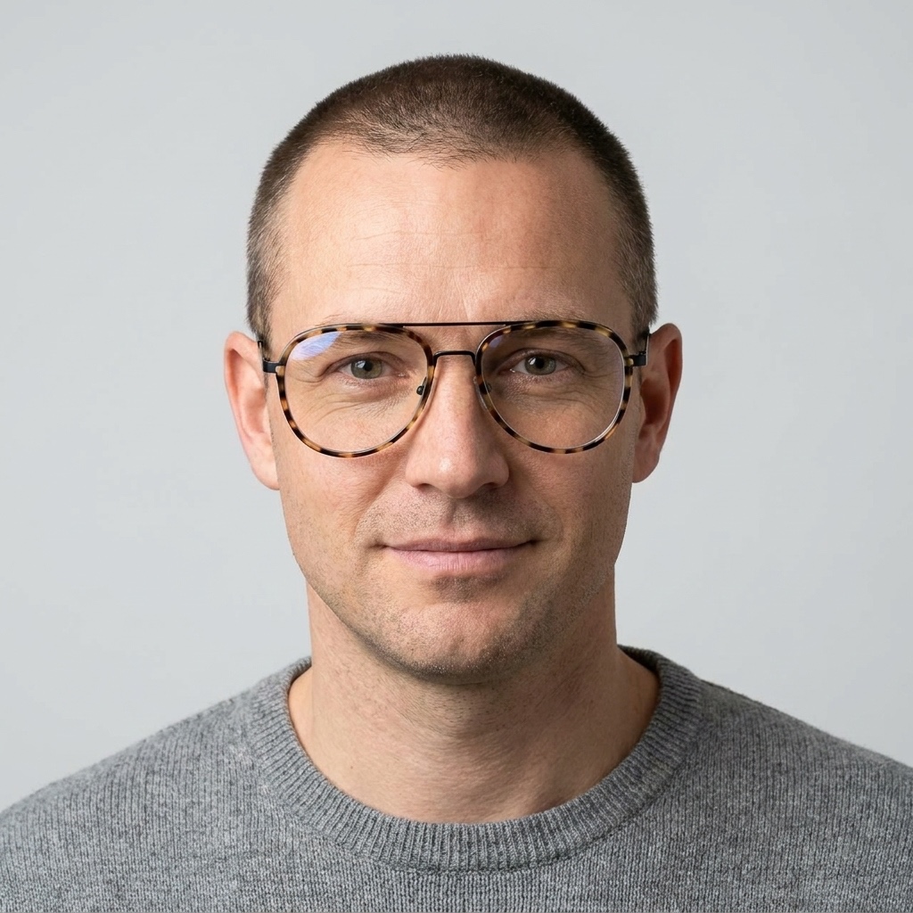 Model wearing glasses