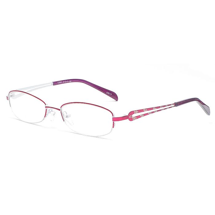 Halbrandbrille mit schmaler Brillenfront