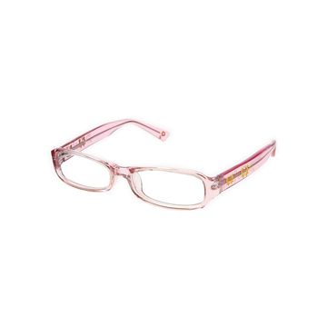 Pinke Mädchenbrille - transparente Optik