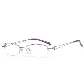 Halbrand Brillenmodell in Lila