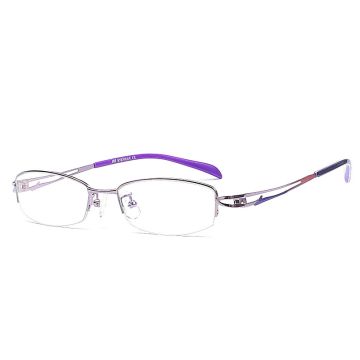 Damen Halbrandbrille mit schlichter Front