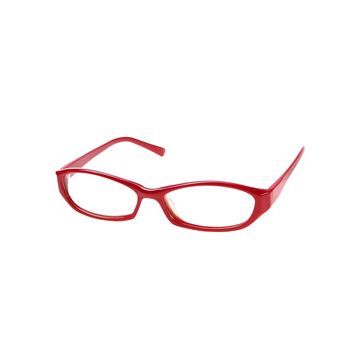 Damen Retro Brille - toller Rot Ton
