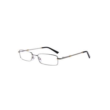 Silberne Vollrandbrille aus Metall