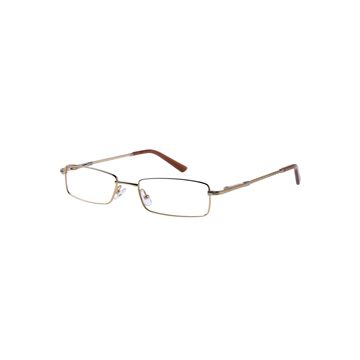 Die trendige goldene Vollrandbrille aus Metall für trendbewusste Männer und Frauen eignet sich bestens für Freizeit und Beruf. 