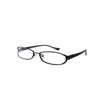 Rot Schwarze Vollrandbrille aus Metall 