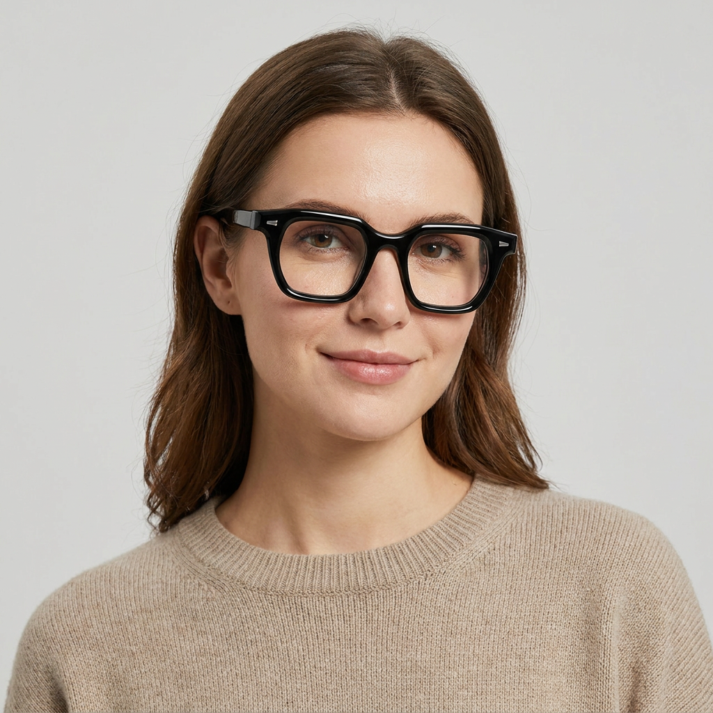 Model wearing glasses