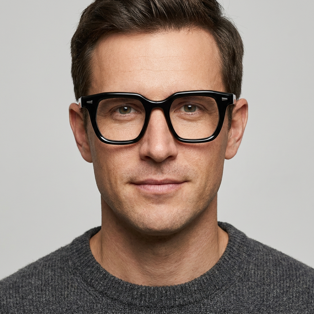 Model wearing glasses