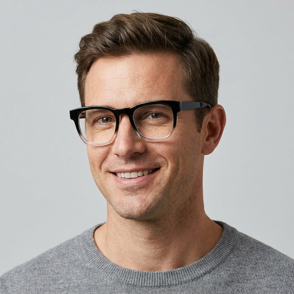 Model wearing glasses