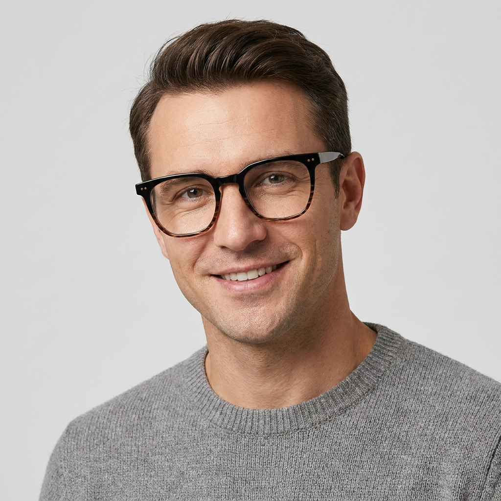 Model wearing glasses