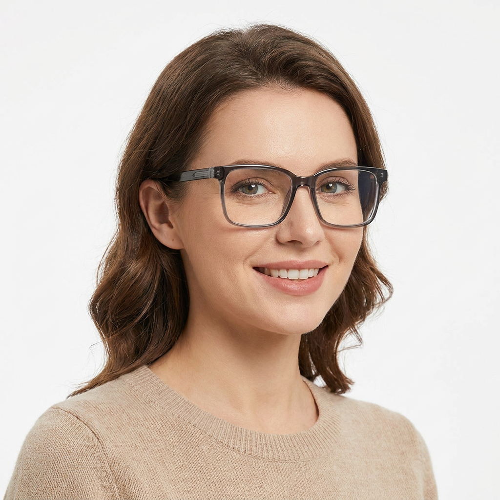 Model wearing glasses