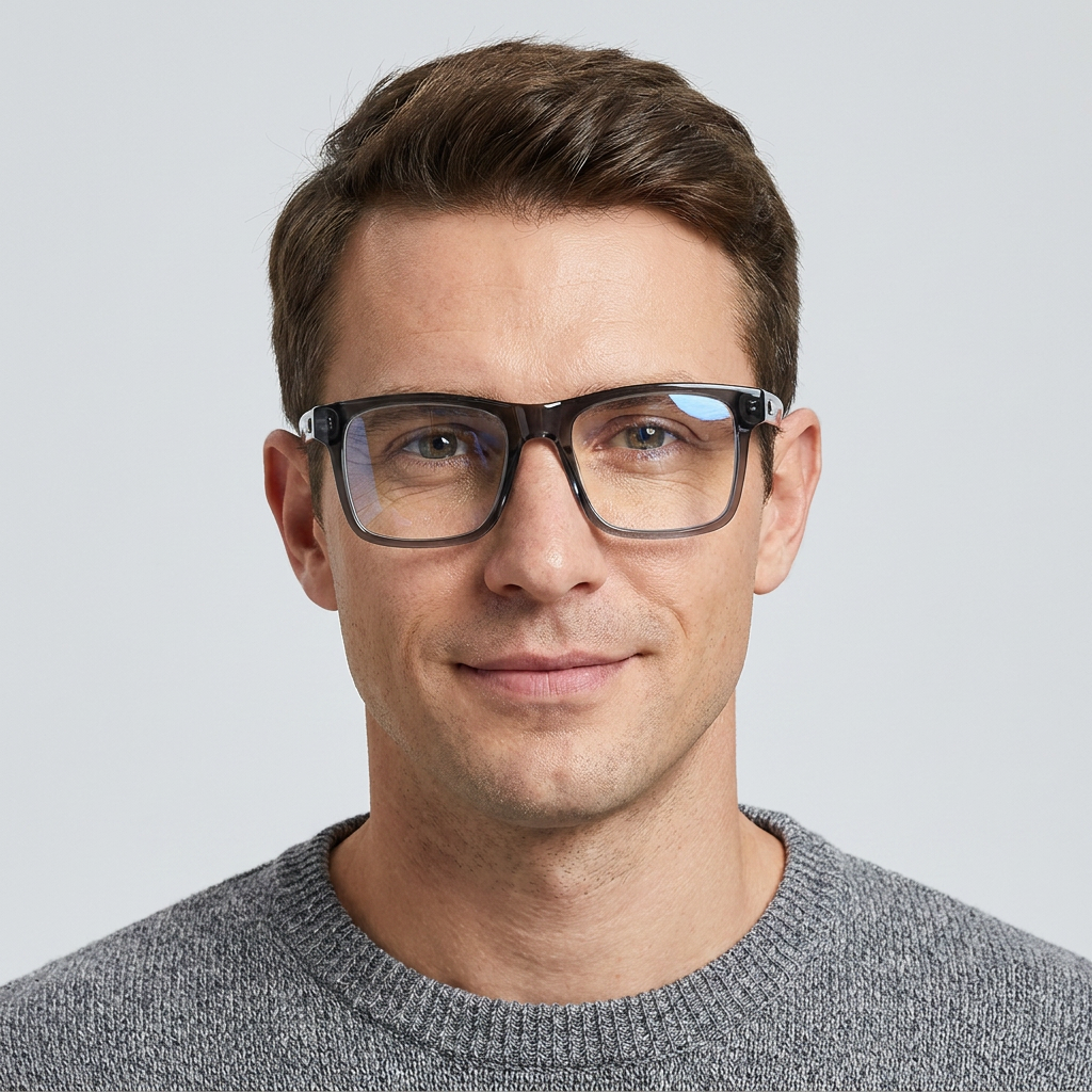 Model wearing glasses