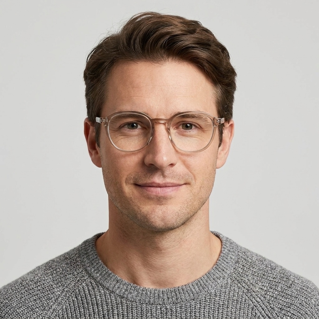 Model wearing glasses