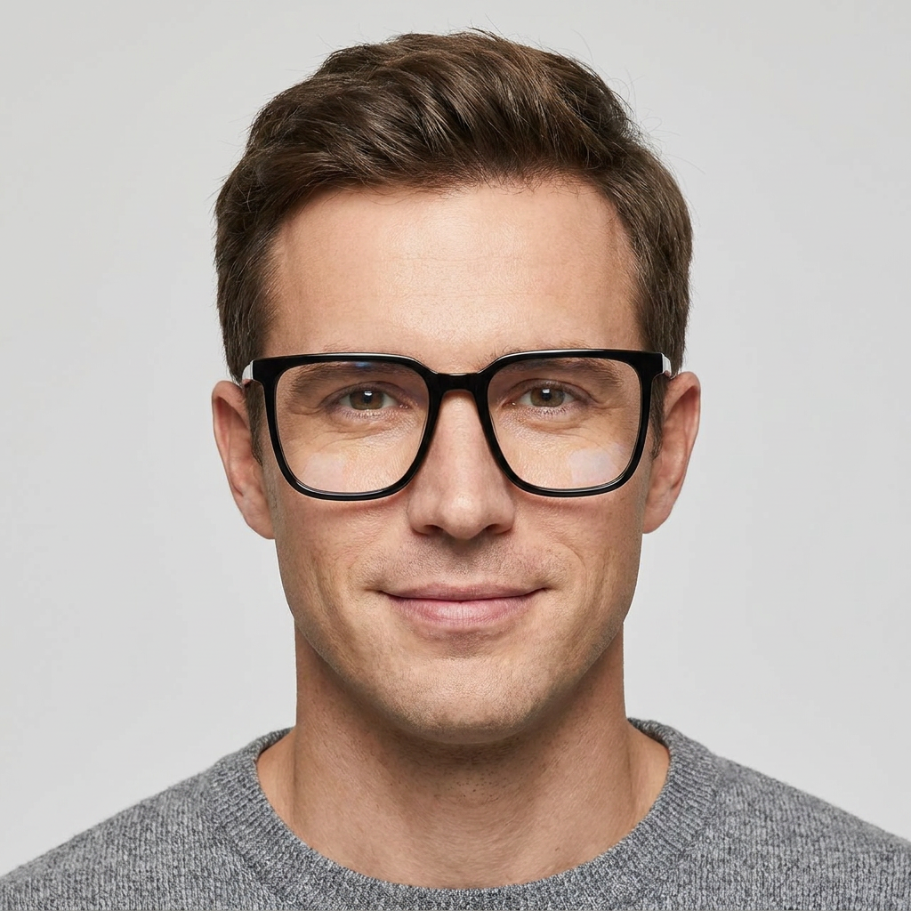 Model wearing glasses