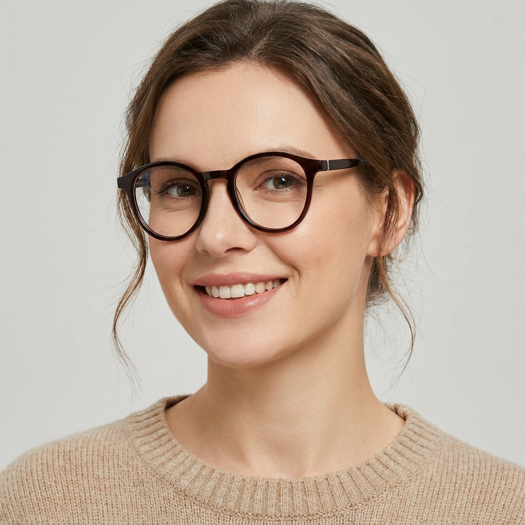 Model wearing glasses