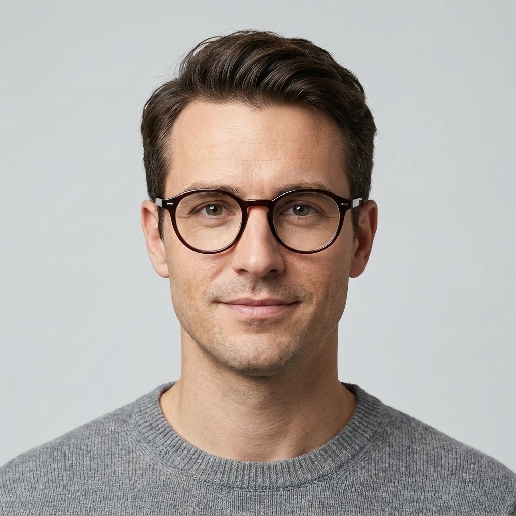 Model wearing glasses