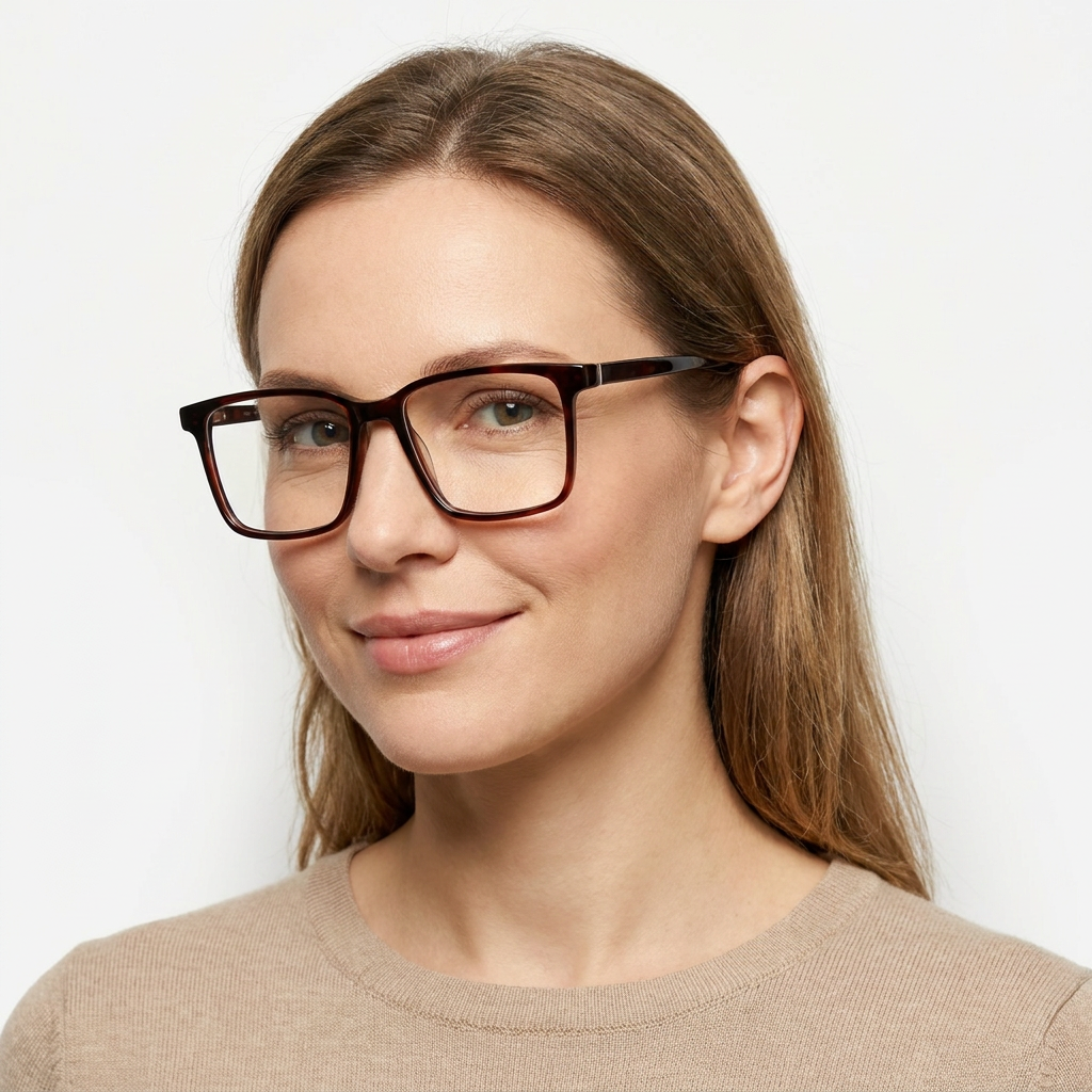 Model wearing glasses