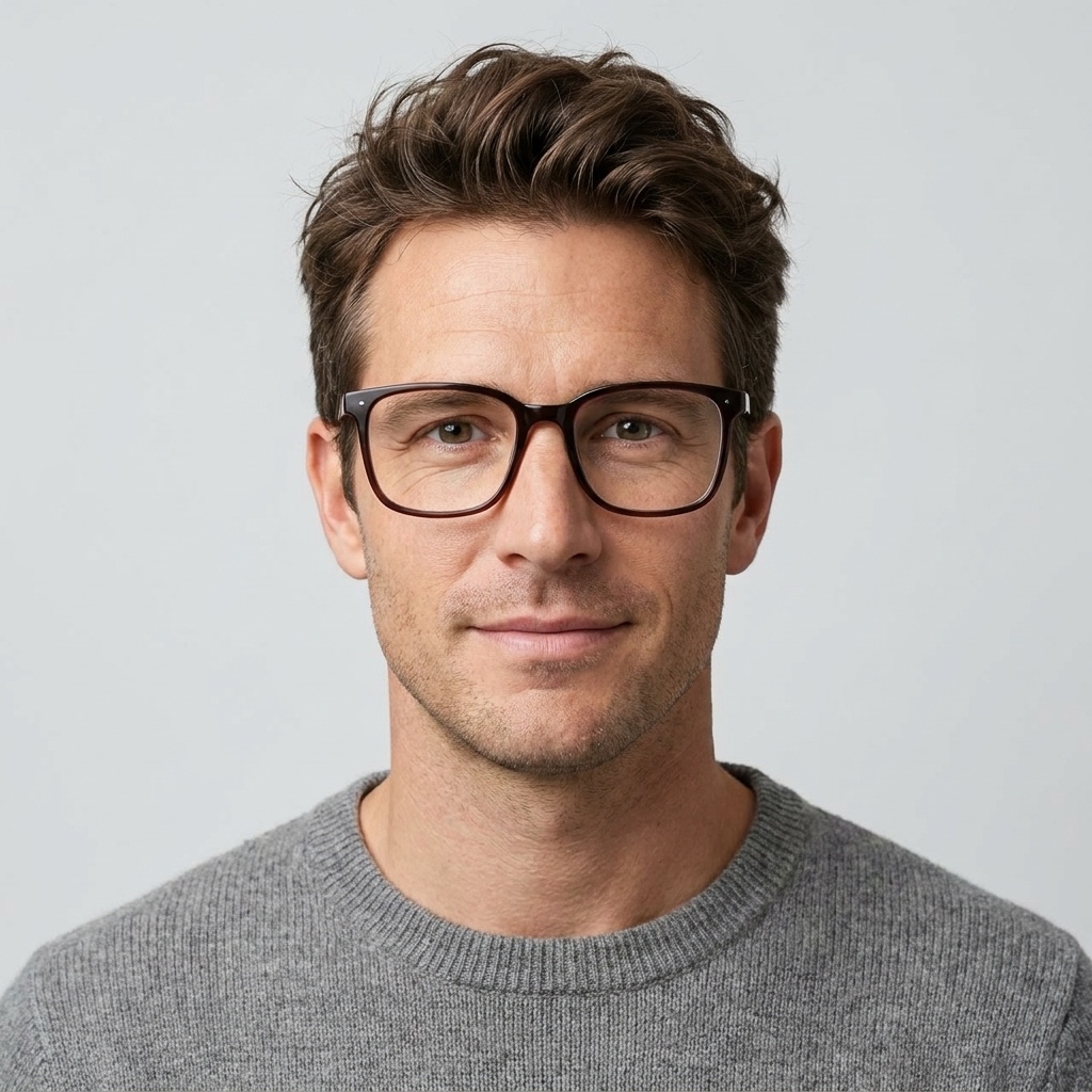 Model wearing glasses
