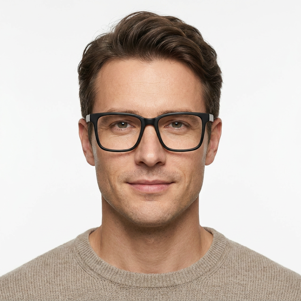 Model wearing glasses