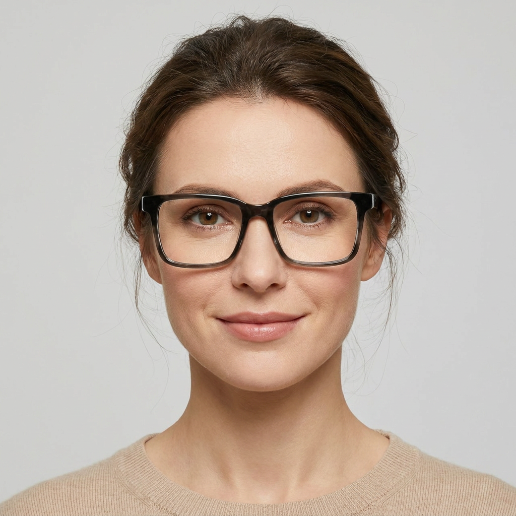 Model wearing glasses