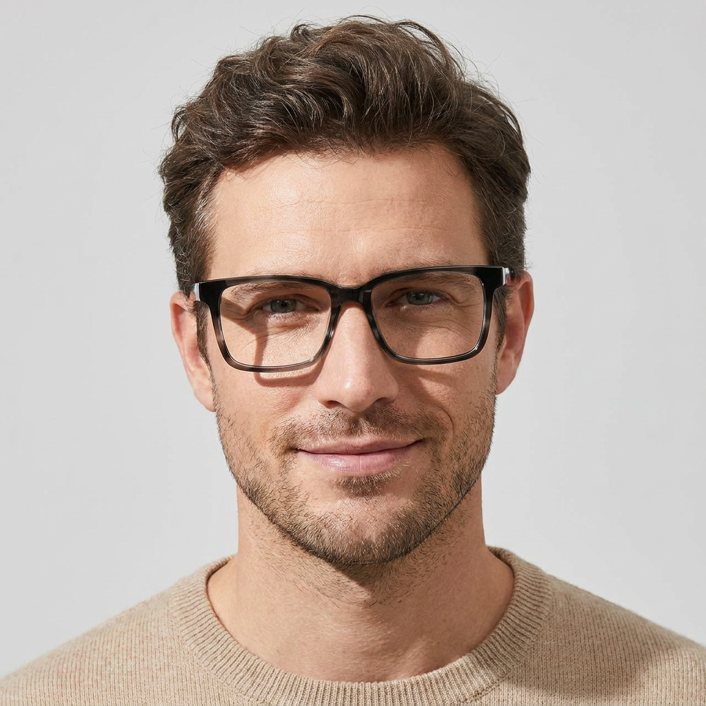 Model wearing glasses