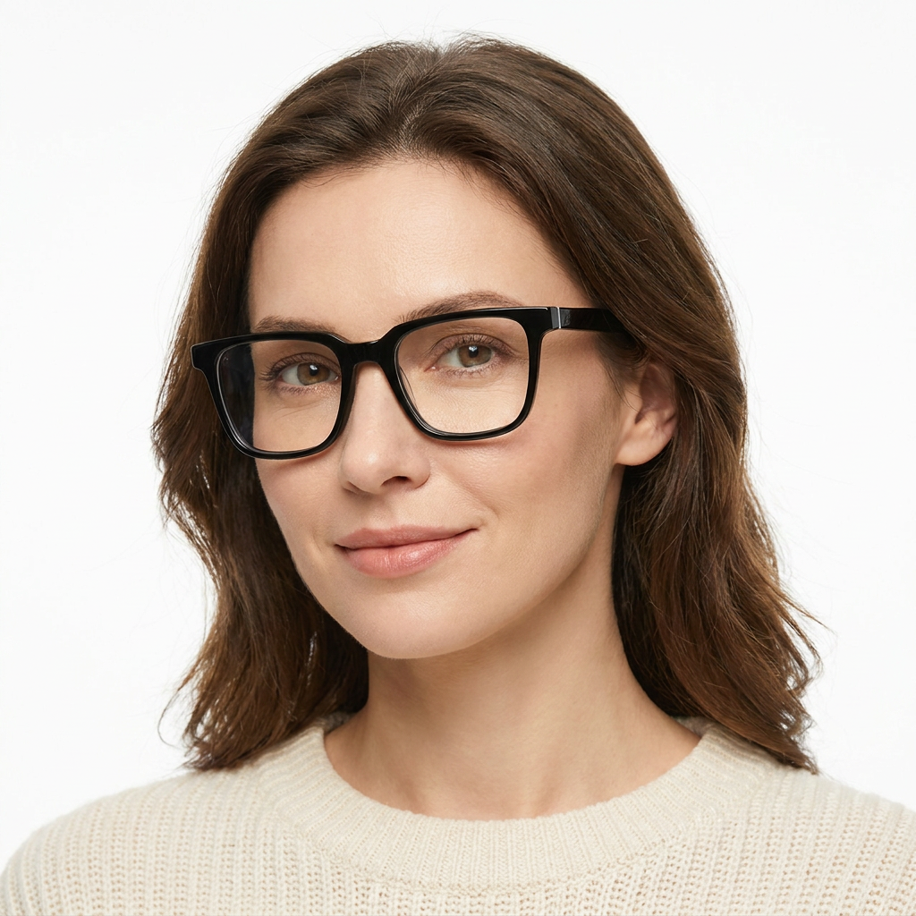 Model wearing glasses