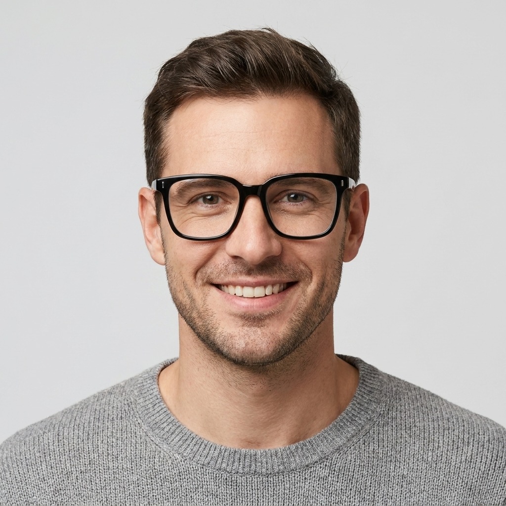 Model wearing glasses