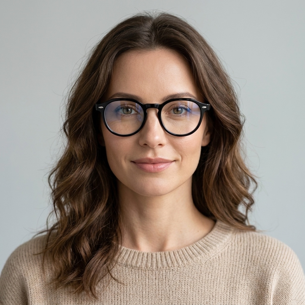 Model wearing glasses