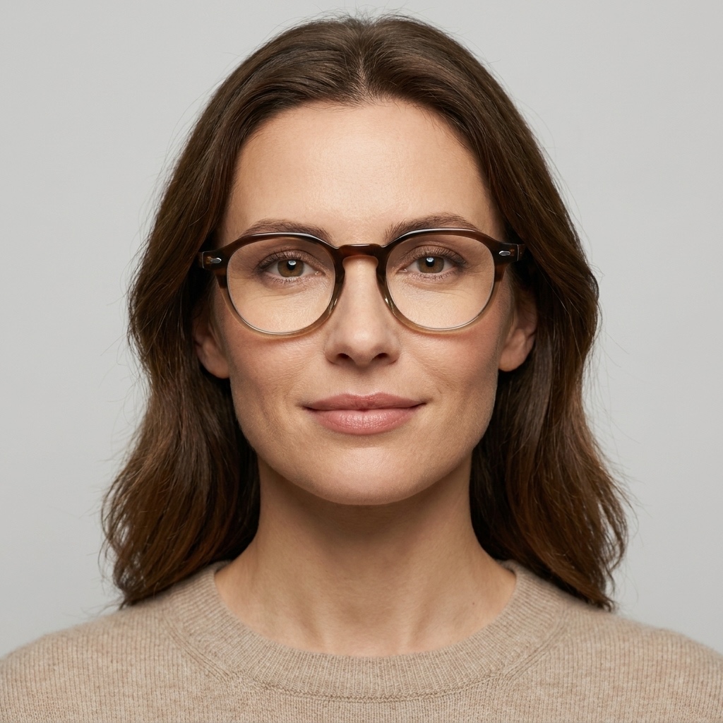 Model wearing glasses