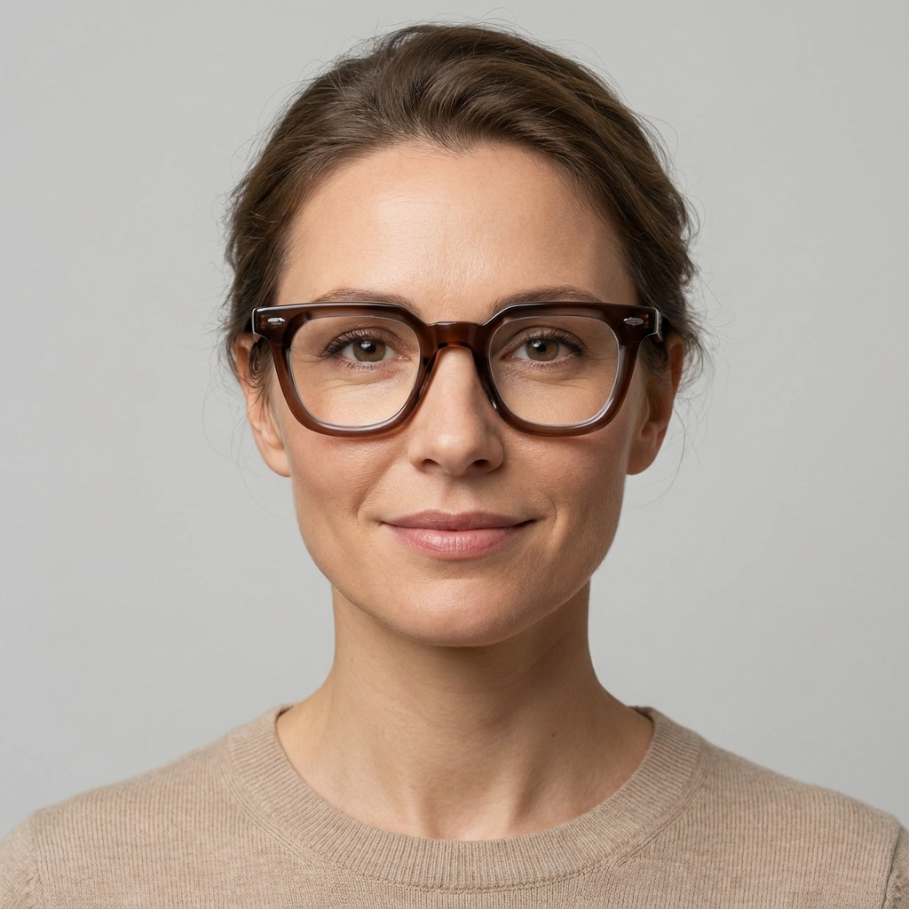 Model wearing glasses