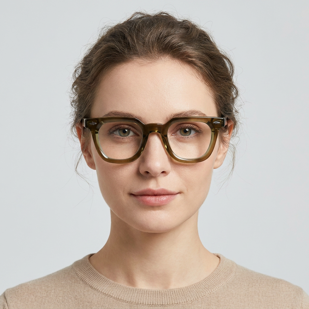 Model wearing glasses