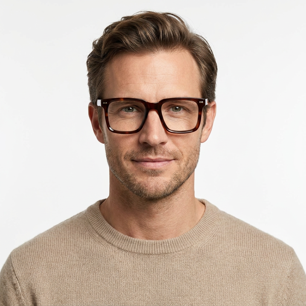Model wearing glasses