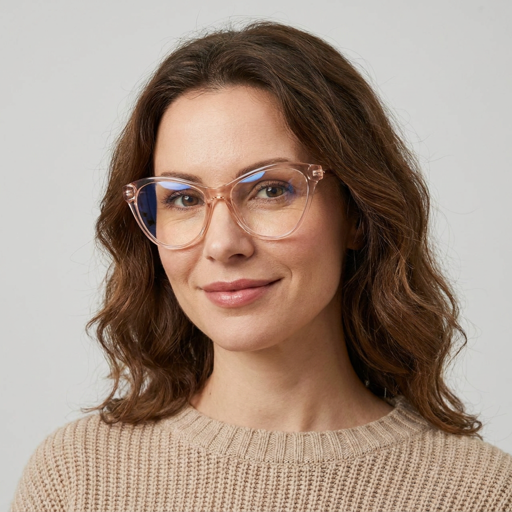 Model wearing glasses