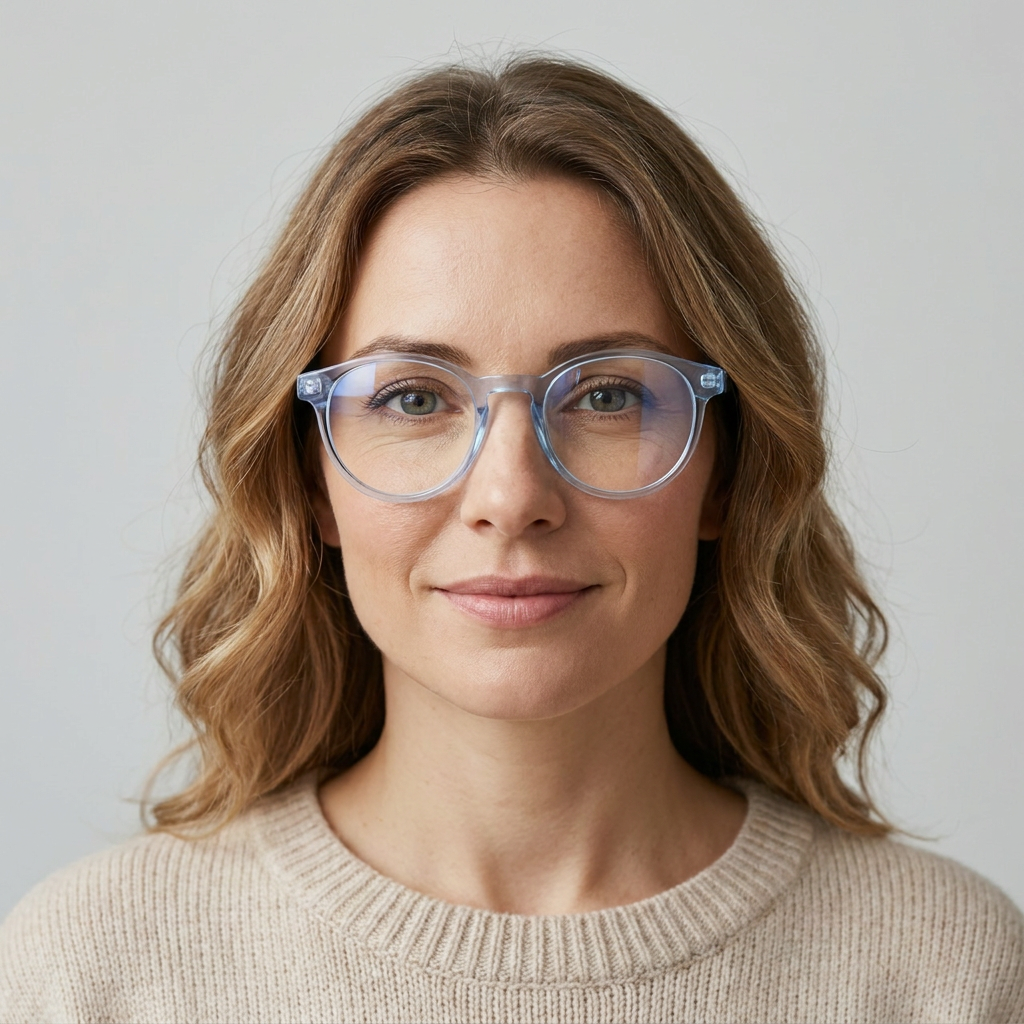 Model wearing glasses