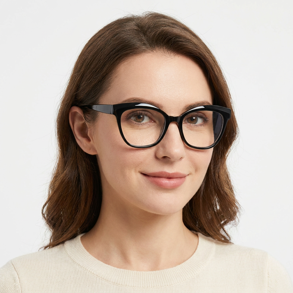 Model wearing glasses