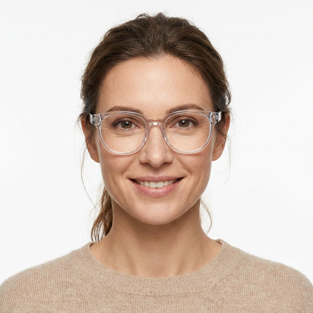 Model wearing glasses