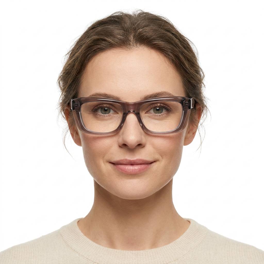 Model wearing glasses