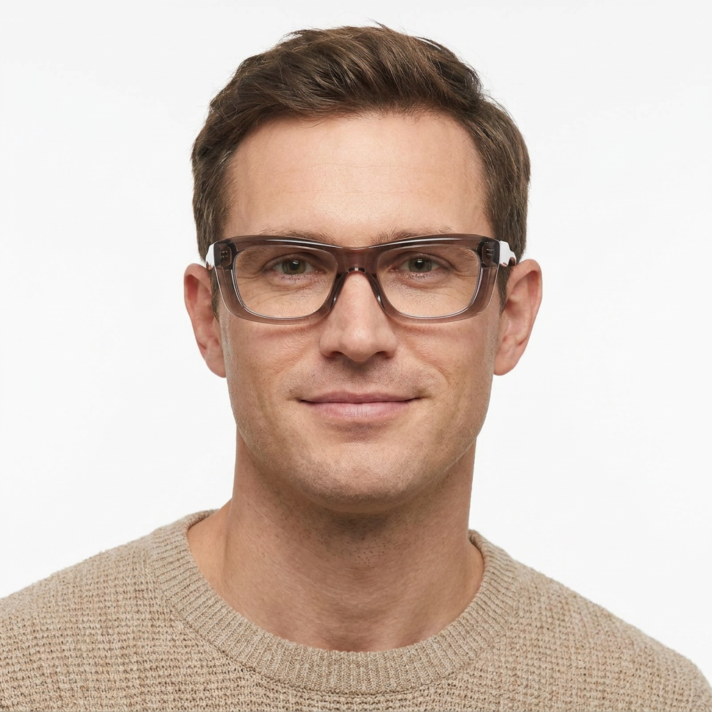 Model wearing glasses