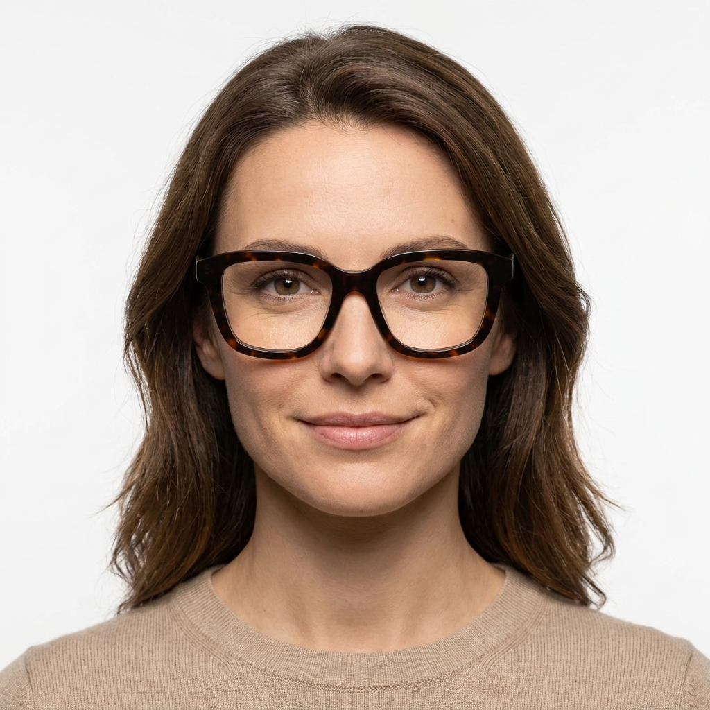 Model wearing glasses