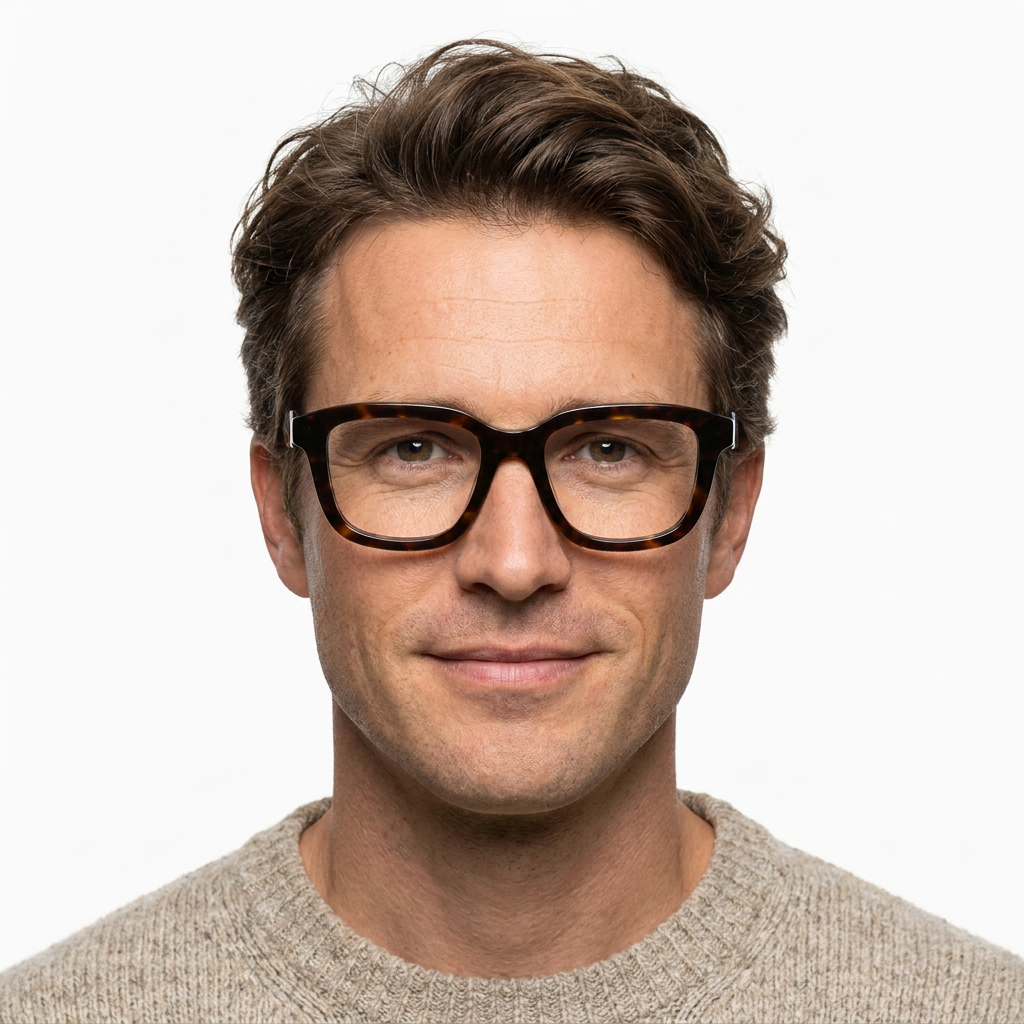 Model wearing glasses