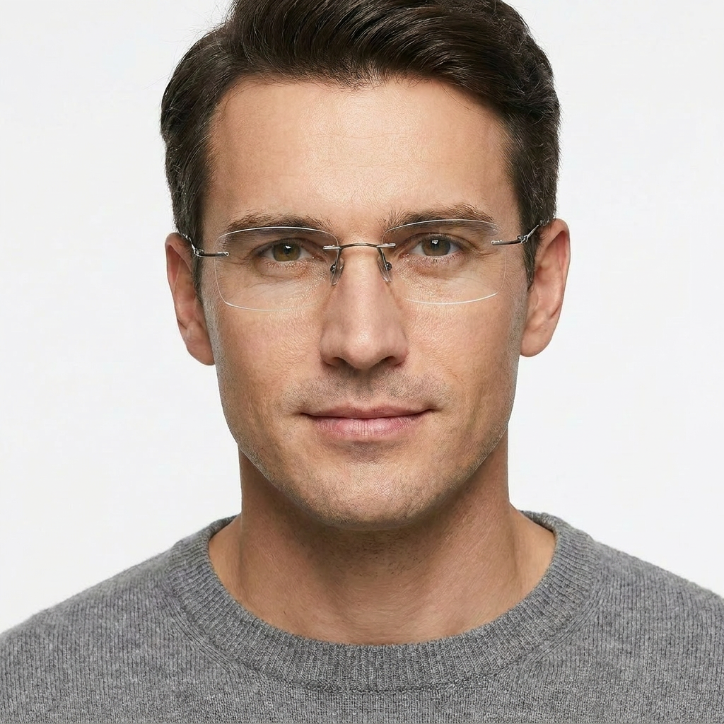 Model wearing glasses