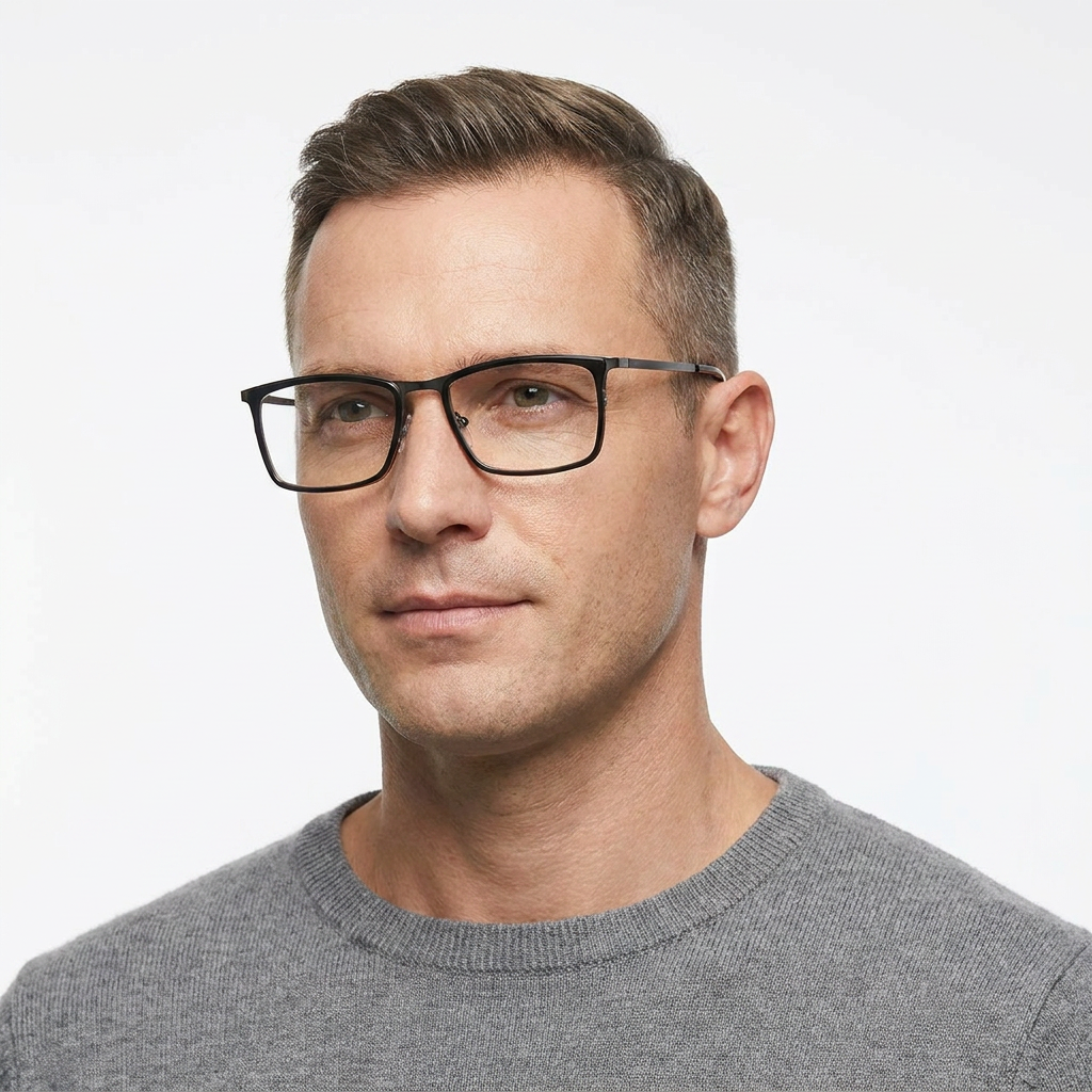 Model wearing glasses